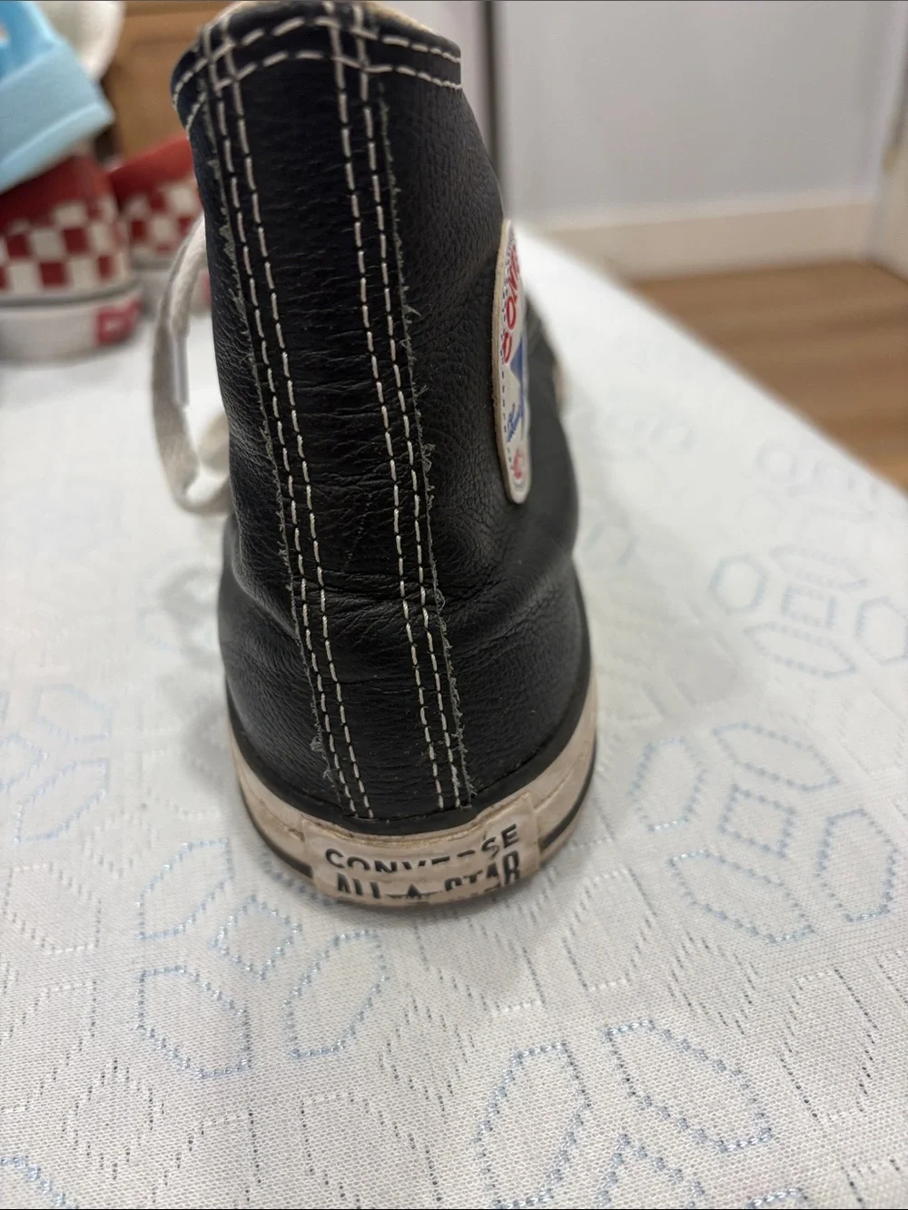 Converse Black Leather Chuck Taylor All Star High-Top Kids Sneakers